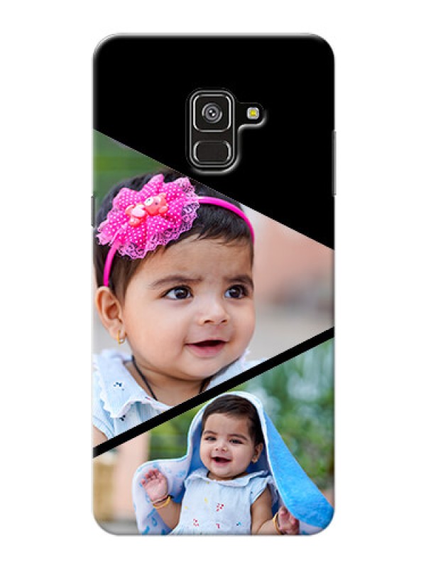 Custom Galaxy A8 Plus 2018 mobile back covers online: Semi Cut Design