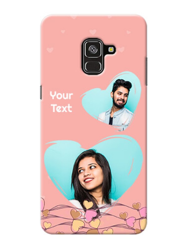 Custom Galaxy A8 Plus 2018 customized phone cases: Love Doodle Design