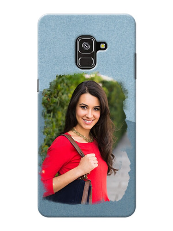 Custom Galaxy A8 Plus 2018 custom mobile phone covers: Grunge Line Art Design