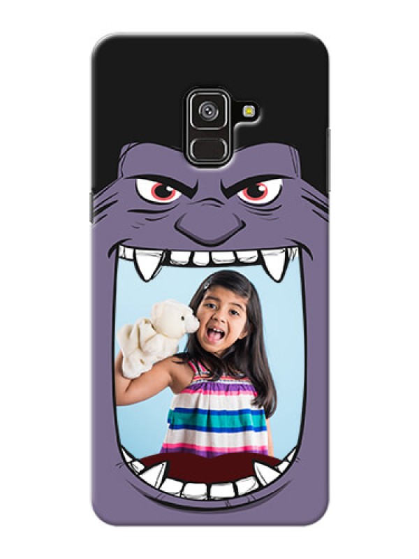 Custom Galaxy A8 Plus 2018 Personalised Phone Covers: Angry Monster Design