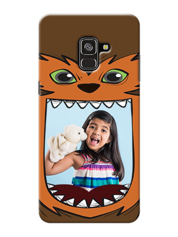 Custom Galaxy A8 Plus 2018 Phone Covers: Owl Monster Back Case Design