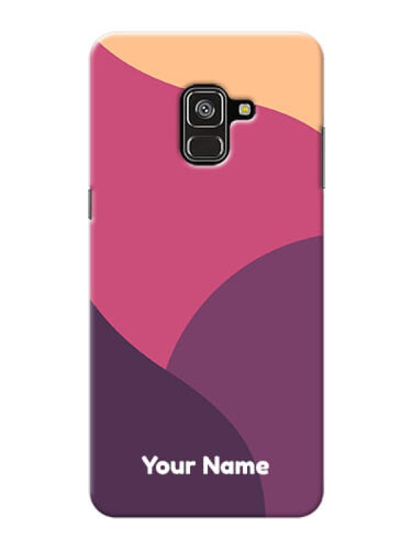 Custom Galaxy A8 Plus 2018 Custom Phone Covers: Mixed Multi-colour abstract art Design