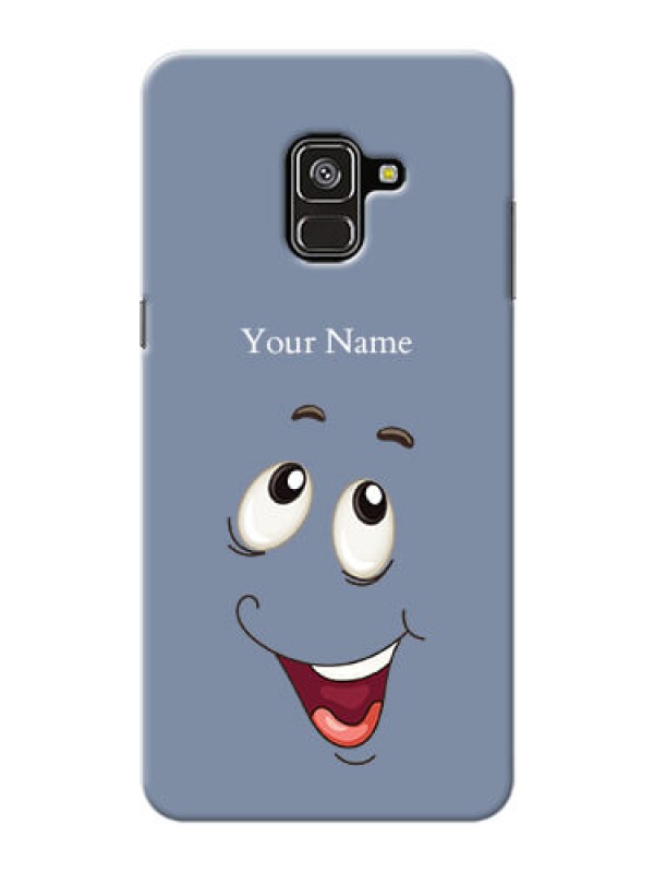Custom Galaxy A8 Plus 2018 Phone Back Covers: Laughing Cartoon Face Design