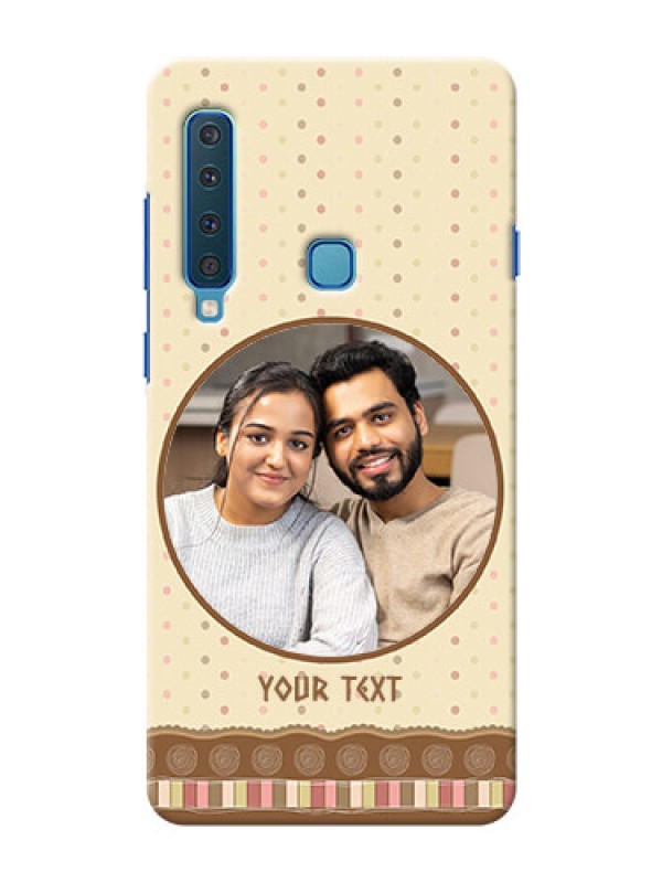 Custom Samsung A9 2018 Mobile Cases: Brown Dotted Mobile Case Design