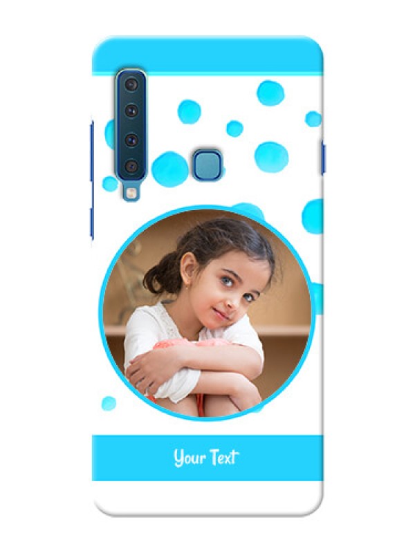 Custom Samsung A9 2018 Custom Phone Covers: Blue Bubbles Pattern Design