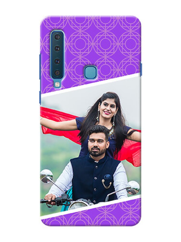 Custom Samsung A9 2018 mobile back covers online: violet Pattern Design