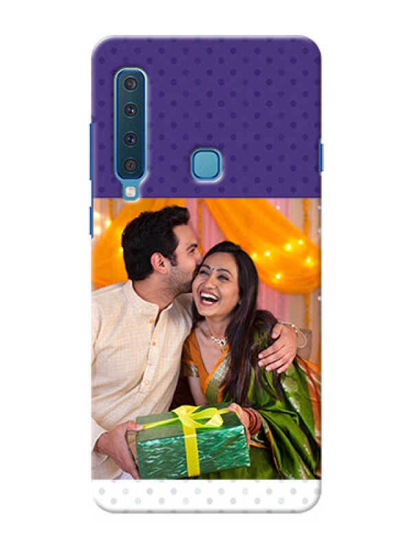 Custom Samsung A9 2018 mobile phone cases: Violet Pattern Design