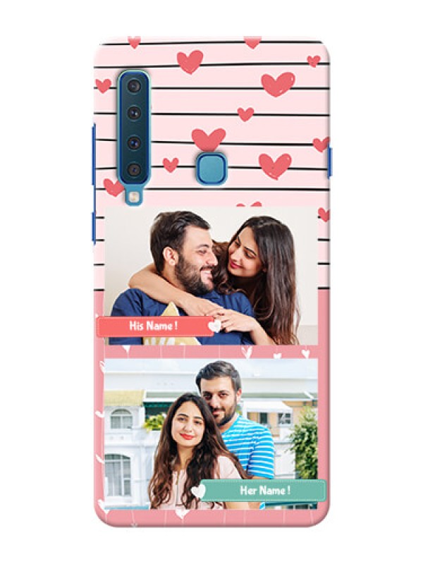 Custom Samsung A9 2018 custom mobile covers: Photo with Heart Design
