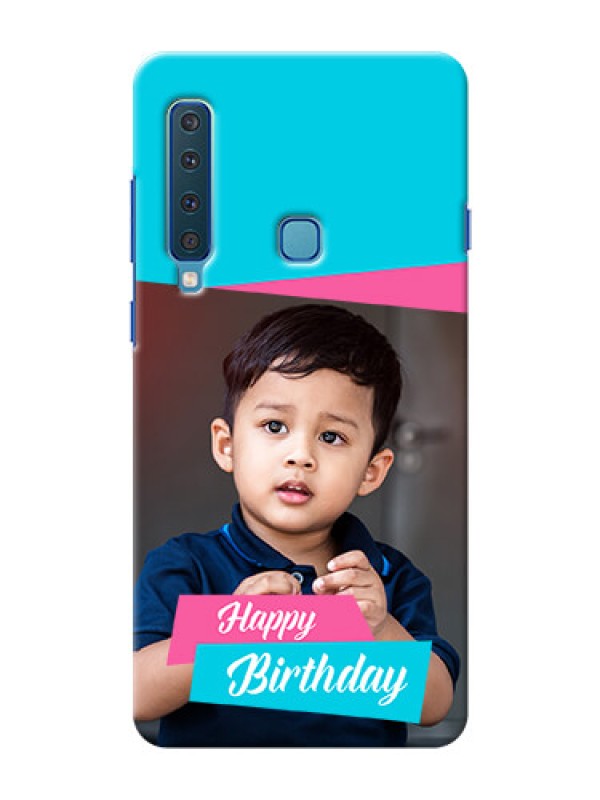 Custom Samsung A9 2018 Mobile Covers: Image Holder with 2 Color Design