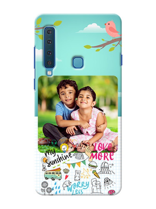 Custom Samsung A9 2018 phone cases online: Doodle love Design