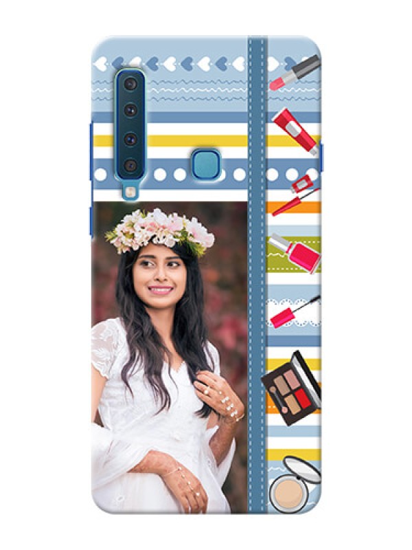 Custom Samsung A9 2018 Personalized Mobile Cases: Makeup Icons Design