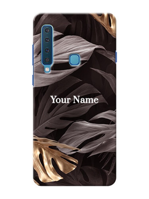 Custom Galaxy A9 2018 Mobile Back Covers: Wild Leaves digital paint Design