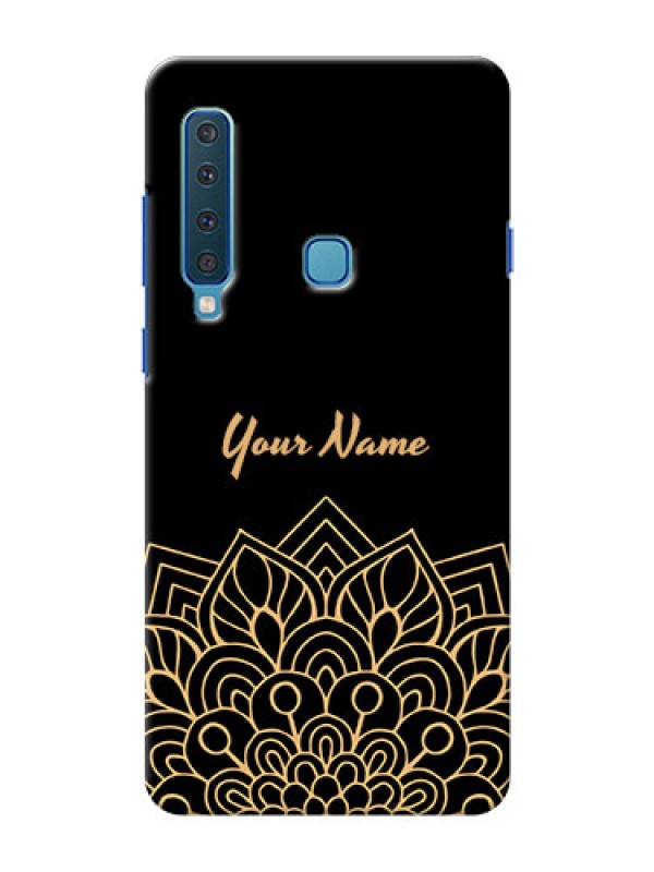 Custom Galaxy A9 2018 Back Covers: Golden mandala Design
