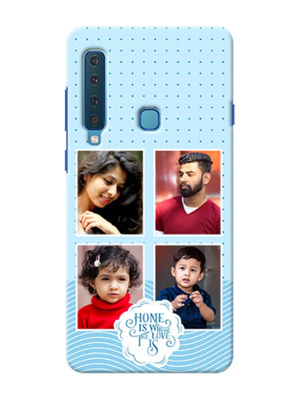 Custom Galaxy A9 2018 Custom Phone Covers: Cute love quote with 4 pic upload Design
