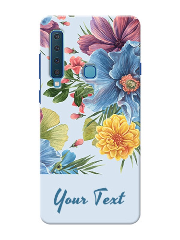 Custom Galaxy A9 2018 Custom Phone Cases: Stunning Watercolored Flowers Painting Design