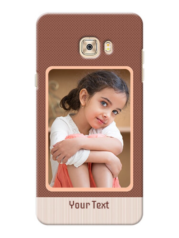 Custom Samsung Galaxy C7 Pro Simple Photo Upload Mobile Cover Design