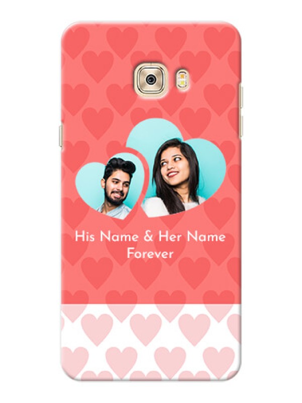 Custom Samsung Galaxy C7 Pro Couples Picture Upload Mobile Cover Design