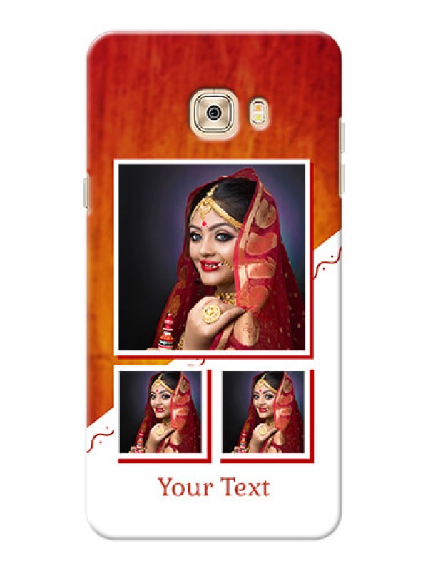 Custom Samsung Galaxy C7 Pro Wedding Memories Mobile Cover Design