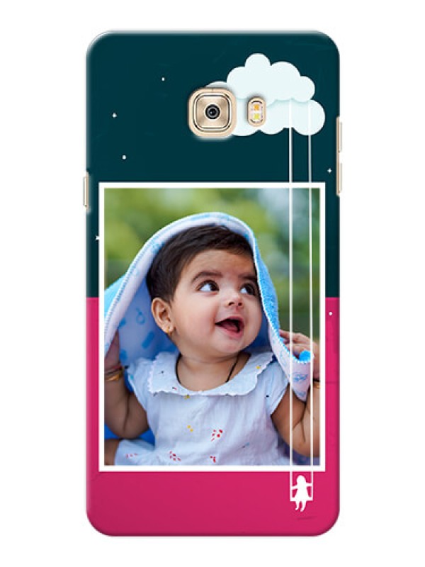 Custom Samsung Galaxy C7 Pro Cute Girl Abstract Mobile Case Design