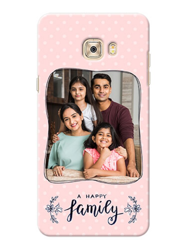 Custom Samsung Galaxy C7 Pro A happy family with polka dots Design
