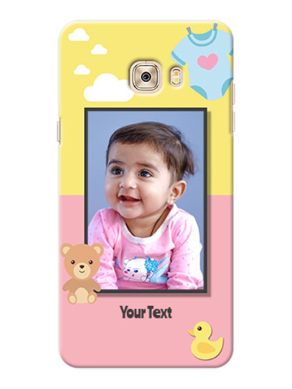 Custom Samsung Galaxy C7 Pro kids frame with 2 colour design with toys Design