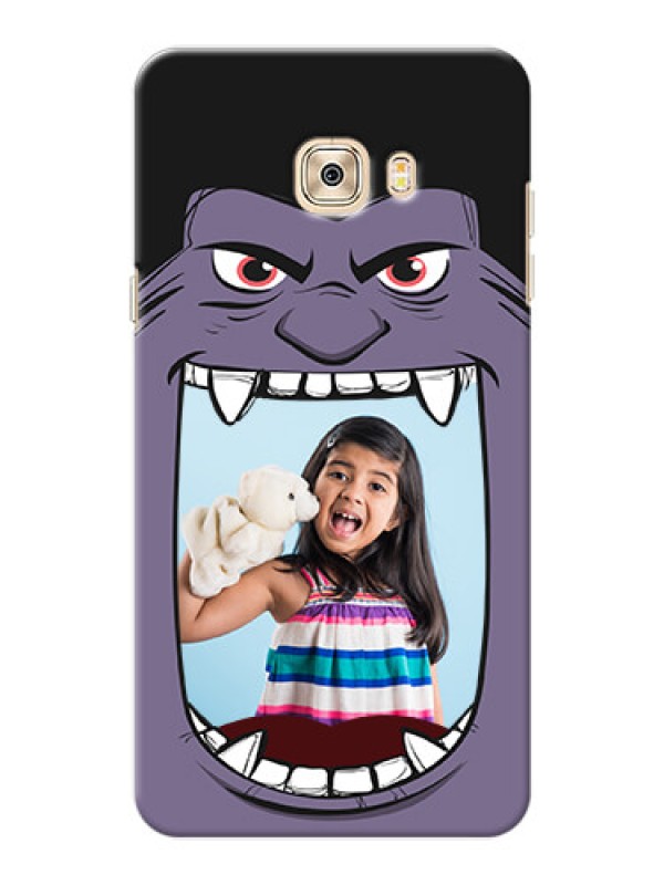 Custom Samsung Galaxy C7 Pro angry monster backcase Design