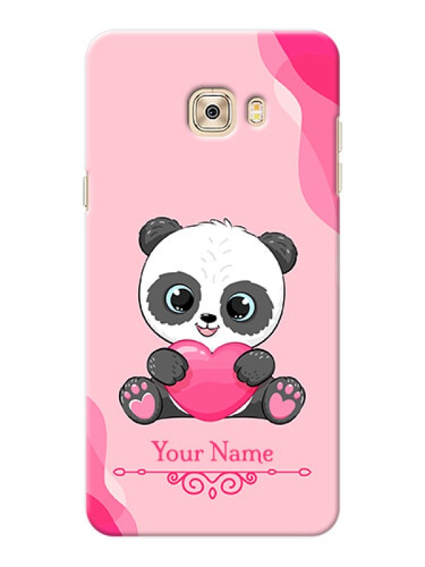 Custom Galaxy C7 Pro Mobile Back Covers: Cute Panda Design