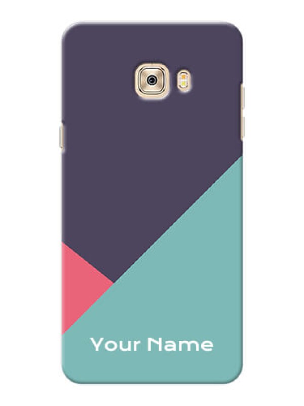 Custom Galaxy C7 Pro Custom Phone Cases: Tri  Color abstract Design