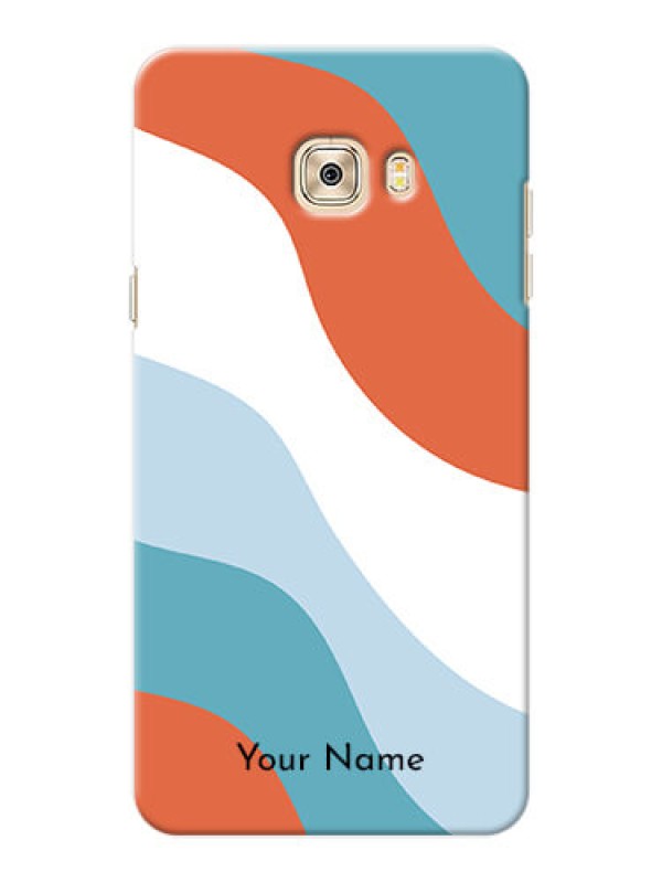 Custom Galaxy C7 Pro Mobile Back Covers: coloured Waves Design