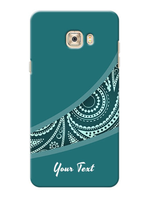 Custom Galaxy C7 Pro Custom Phone Covers: semi visible floral Design