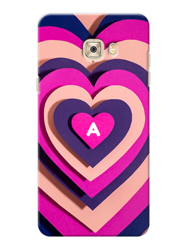 Custom Galaxy C7 Pro Custom Mobile Case with Cute Heart Pattern Design