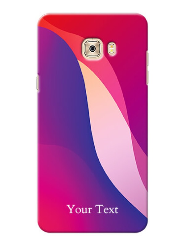 Custom Galaxy C7 Pro Mobile Back Covers: Digital abstract Overlap Design