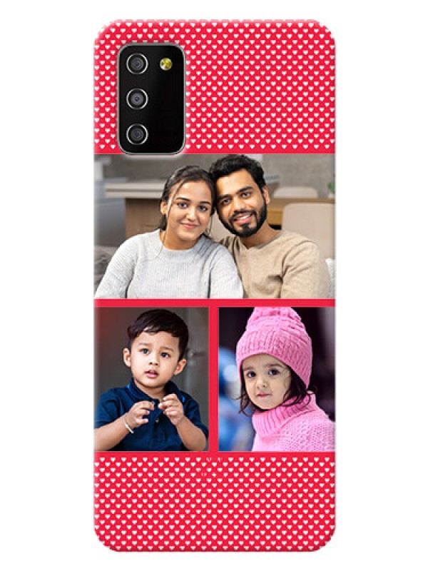 Custom Galaxy F02s mobile back covers online: Bulk Pic Upload Design