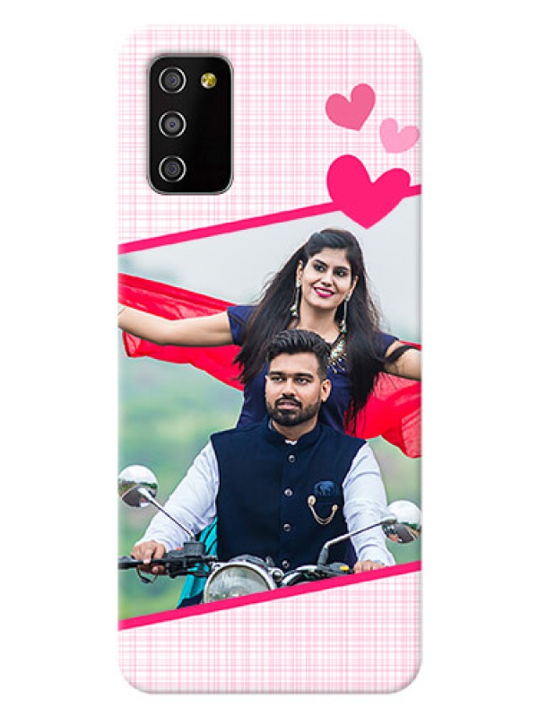 Custom Galaxy F02s Personalised Phone Cases: Love Shape Heart Design