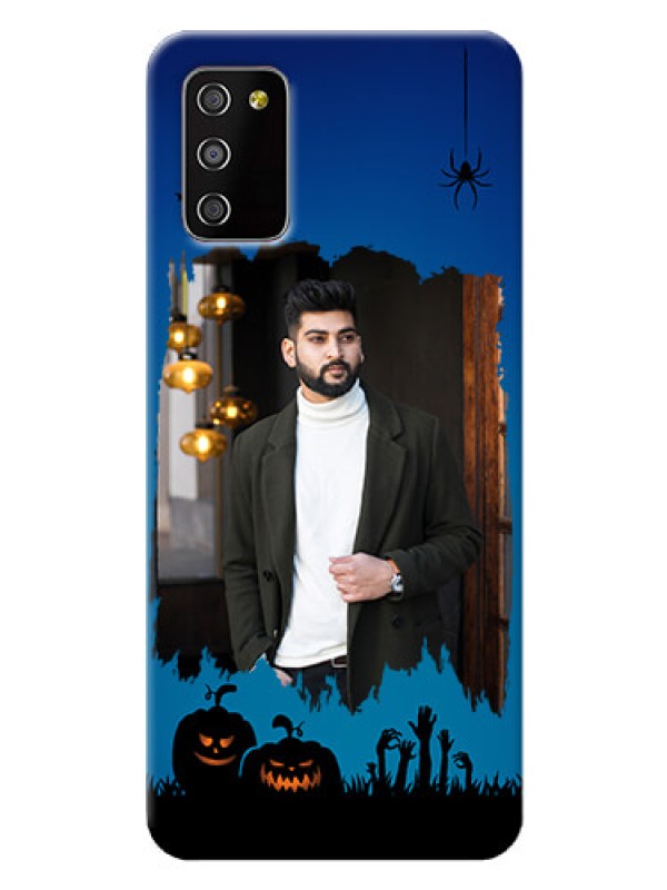 Custom Galaxy F02s mobile cases online with pro Halloween design 