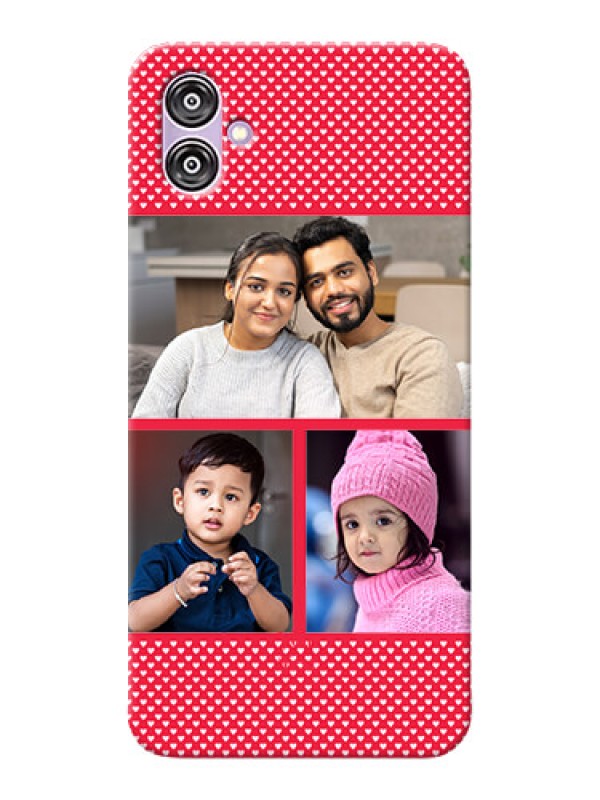 Custom Samsung Galaxy F04 mobile back covers online: Bulk Pic Upload Design