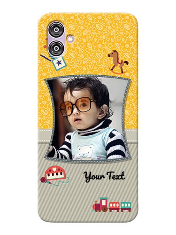 Custom Samsung Galaxy F04 Mobile Cases Online: Baby Picture Upload Design