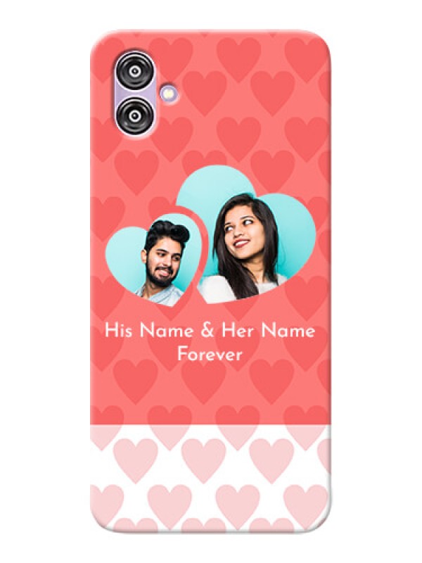 Custom Samsung Galaxy F04 personalized phone covers: Couple Pic Upload Design