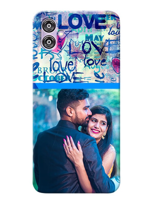 Custom Samsung Galaxy F04 Mobile Covers Online: Colorful Love Design