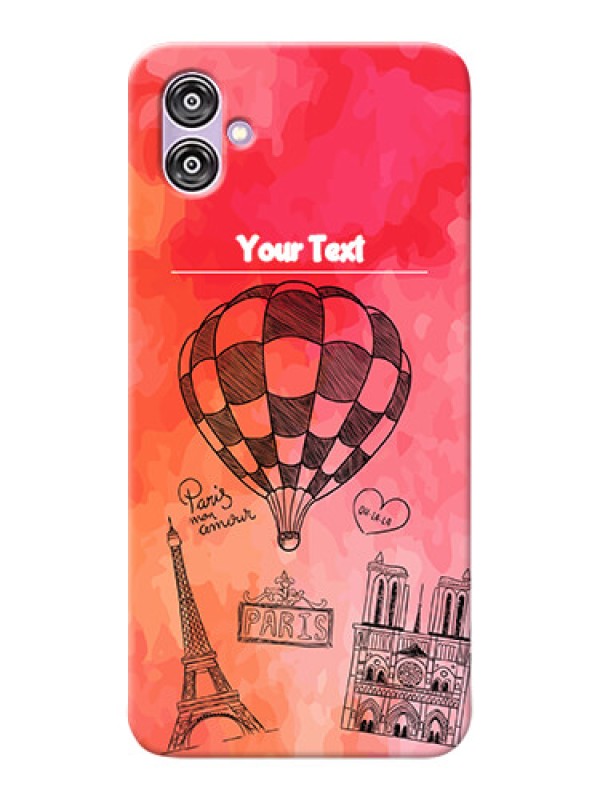 Custom Samsung Galaxy F04 Personalized Mobile Covers: Paris Theme Design