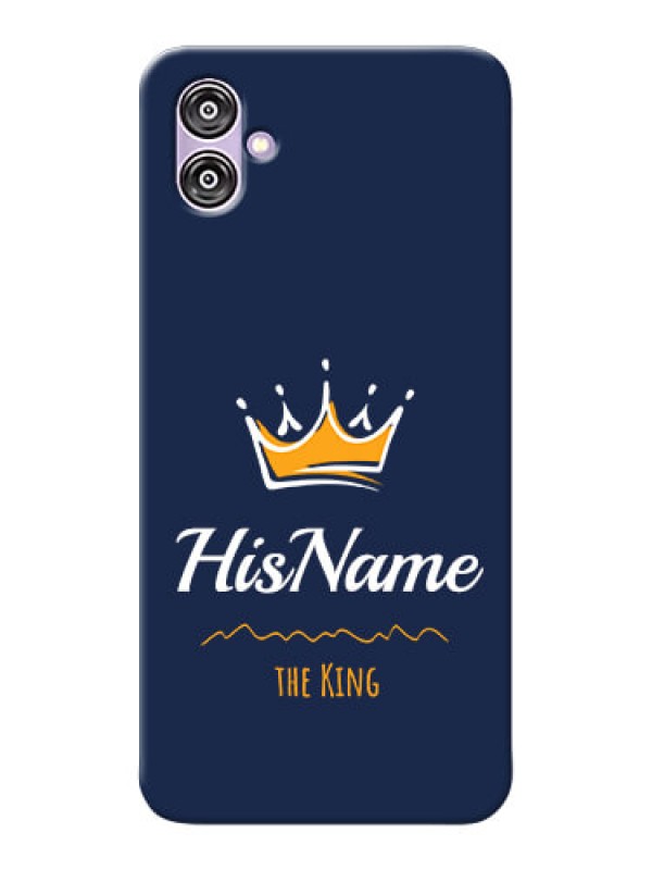 Custom Samsung Galaxy F04 King Phone Case with Name