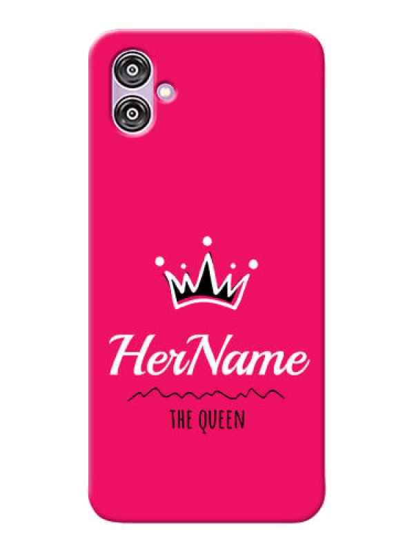 Custom Samsung Galaxy F04 Queen Phone Case with Name