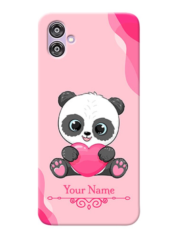 Custom Galaxy F04 Mobile Back Covers: Cute Panda Design