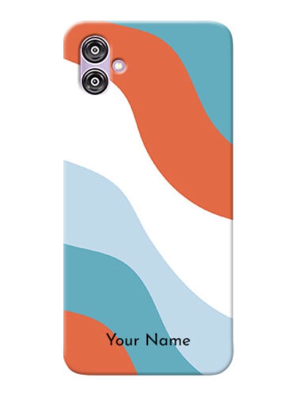 Custom Galaxy F04 Mobile Back Covers: coloured Waves Design