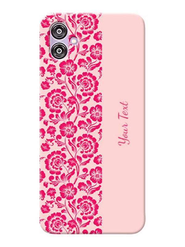 Custom Galaxy F04 Phone Back Covers: Attractive Floral Pattern Design