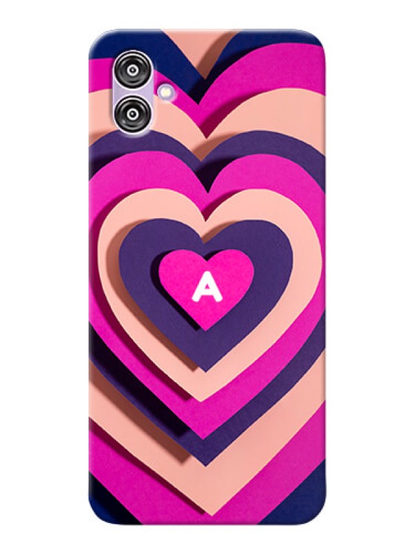 Custom Galaxy F04 Custom Mobile Case with Cute Heart Pattern Design