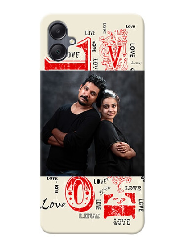 Custom Galaxy F05 mobile cases online: Trendy Love Design Case