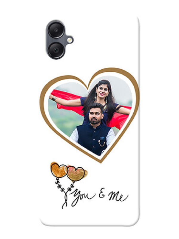Custom Galaxy F05 customized phone cases: You And Me Design