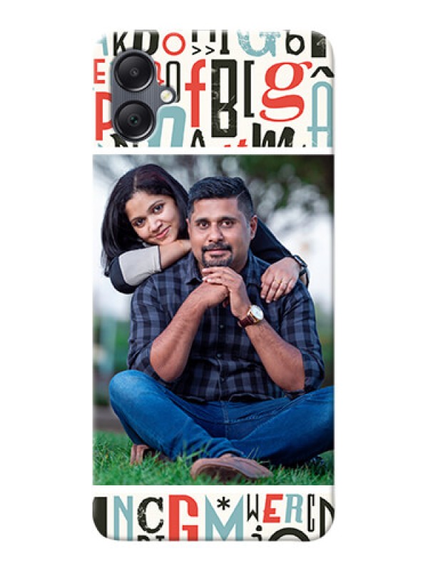 Custom Galaxy F05 custom mobile phone covers: Alphabet Design