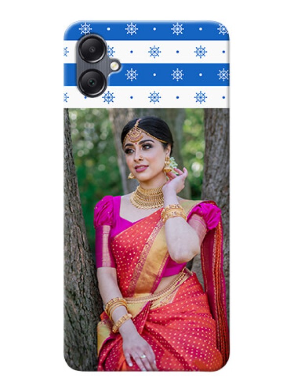 Custom Galaxy F05 custom mobile covers: Snow Pattern Design